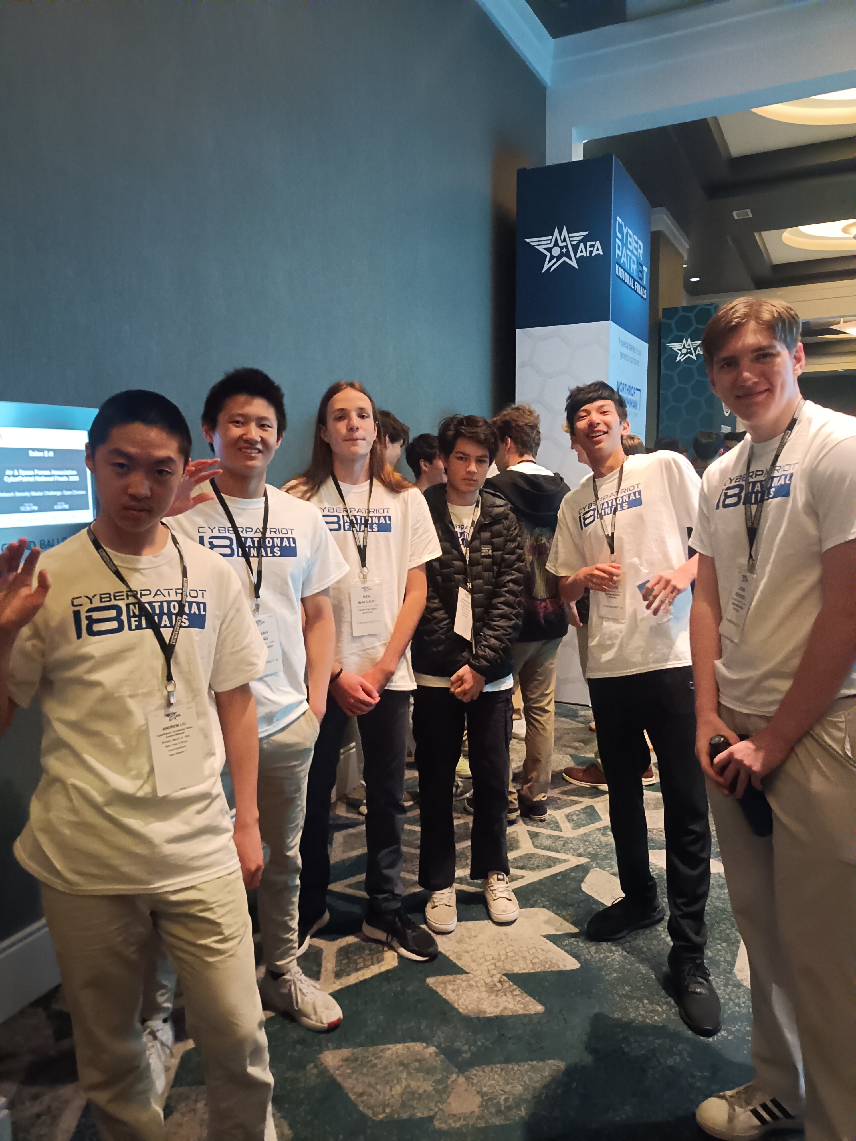 Team group photo at the venue