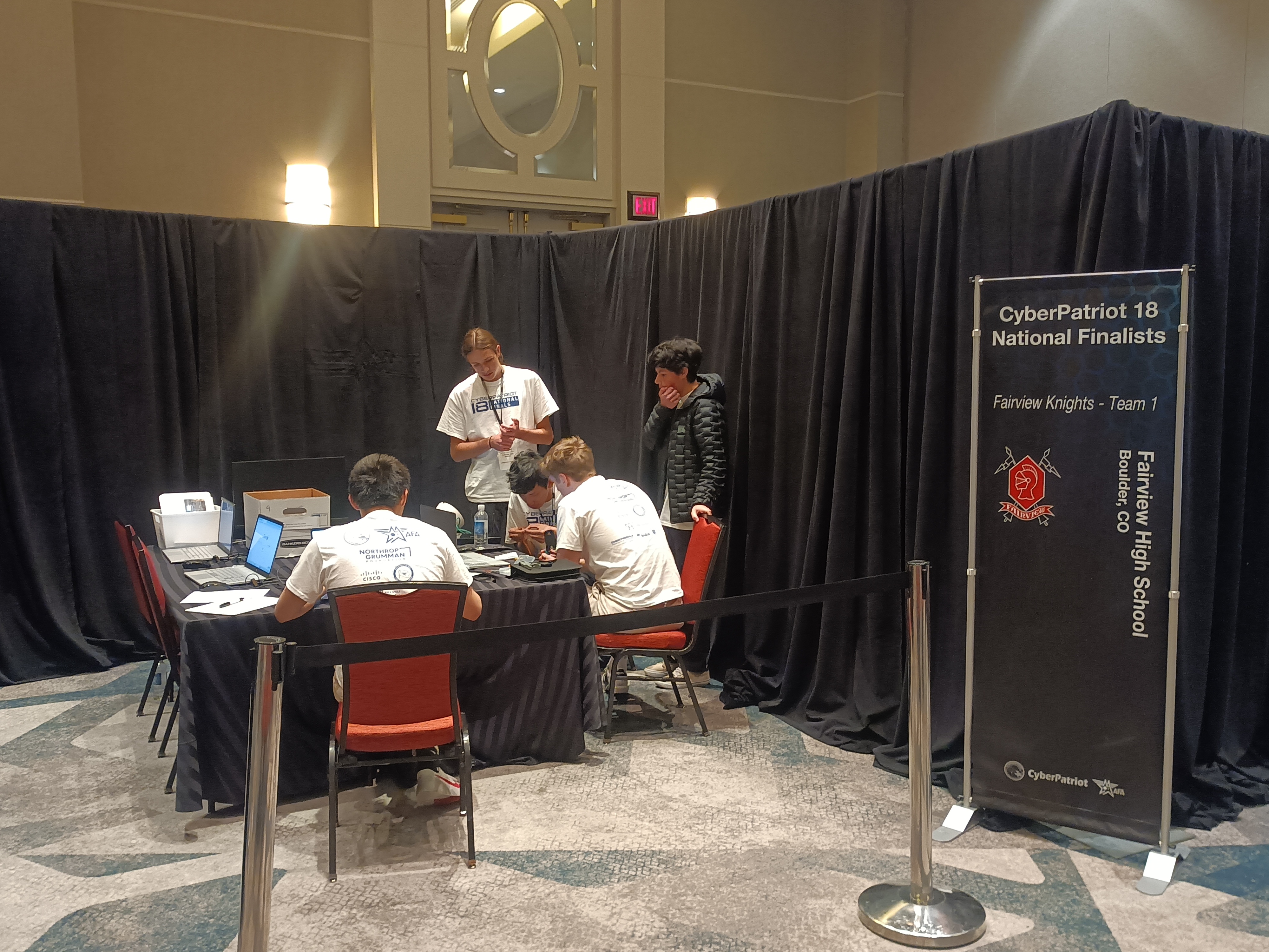 Fairview Knights - Team 1 at their competition station